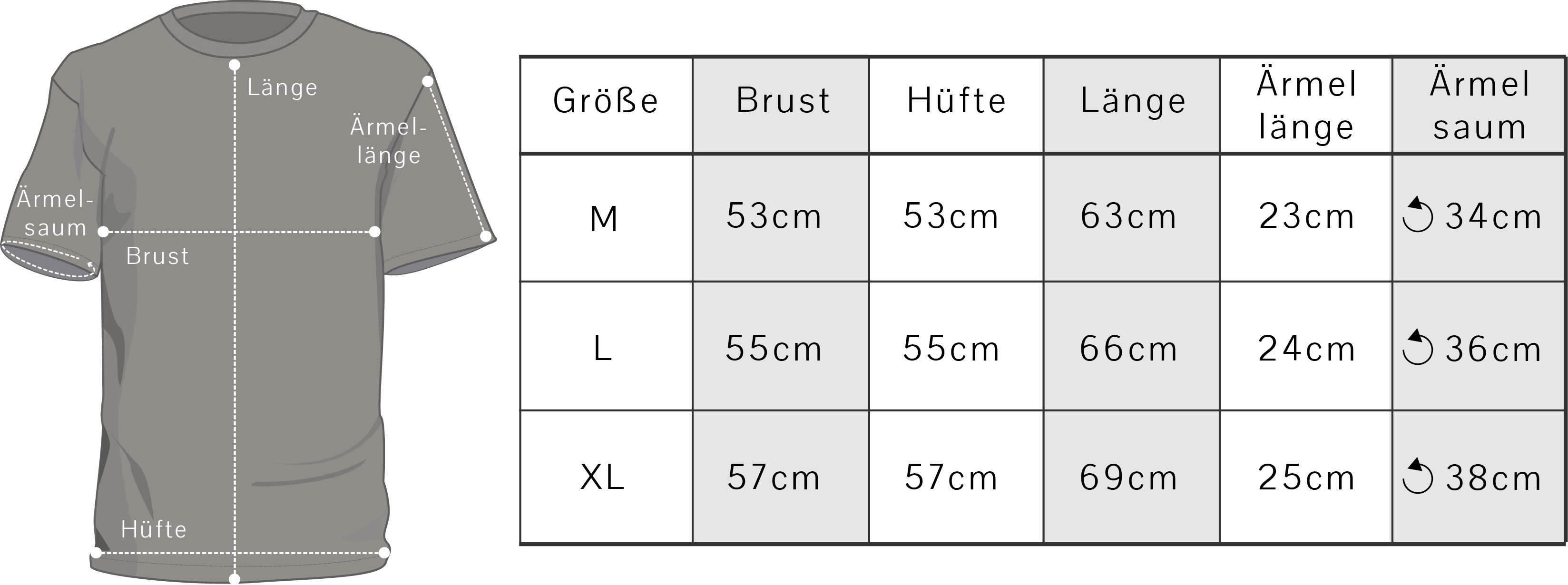The URA Collective Size Guide